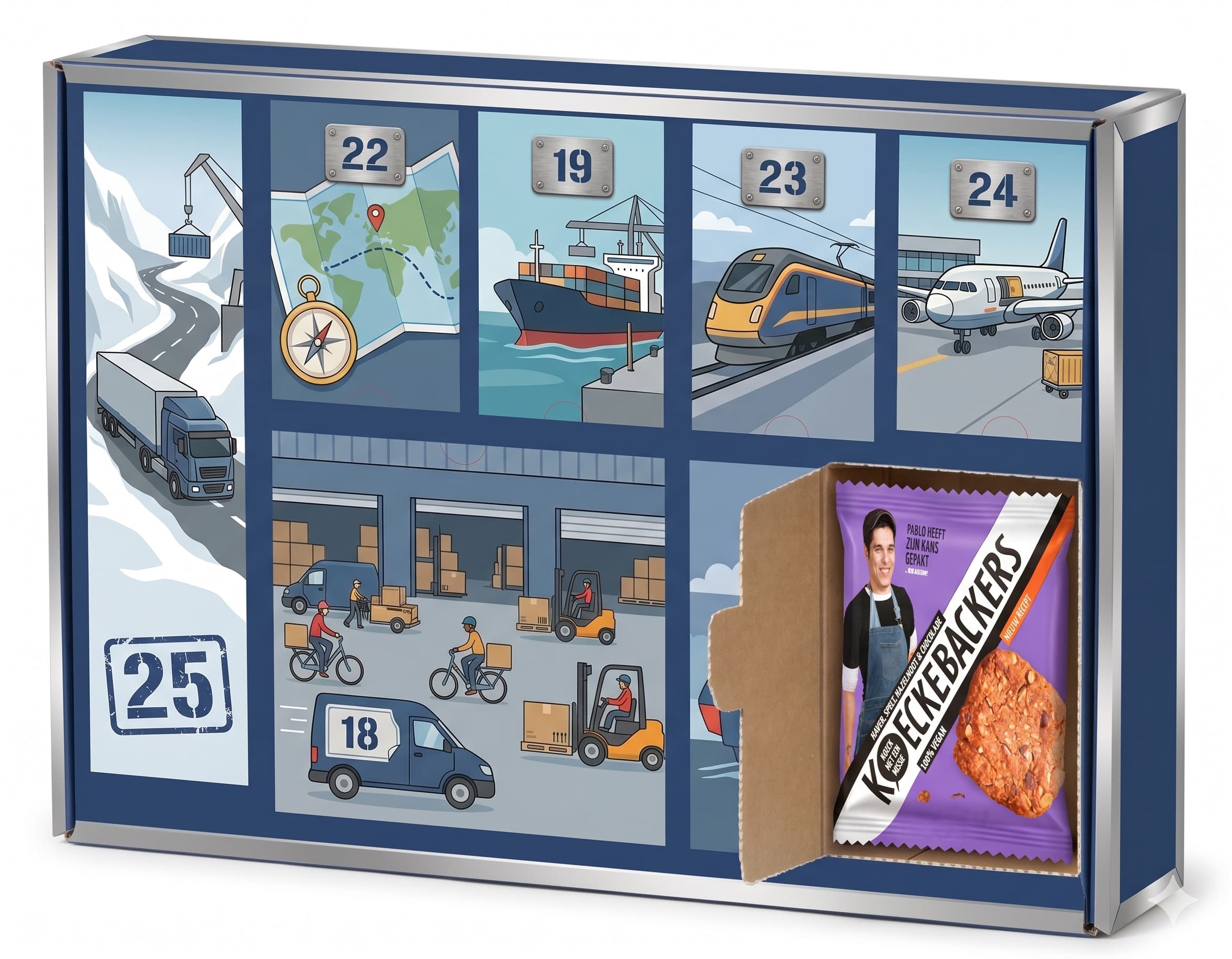 Kerst adventskalender laten maken Kerst adventskalender laten maken met eigen design en verrassende vakjes