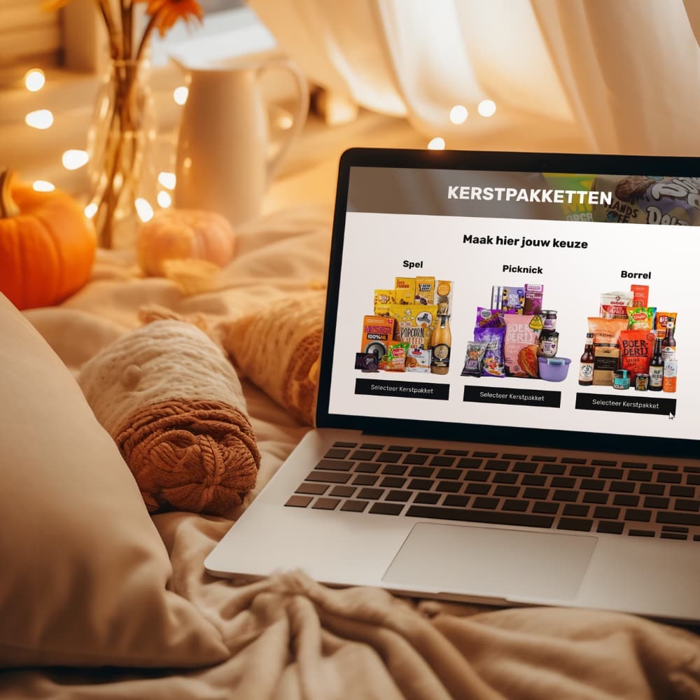 Online keuzeplatform voor kerstpakketten in eigen huisstijl